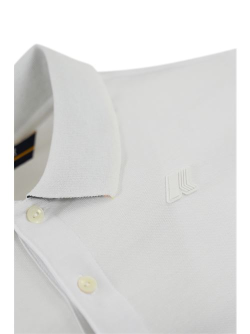 Polo Vincent Piquet in cotone White K-WAY | K 1125BW001